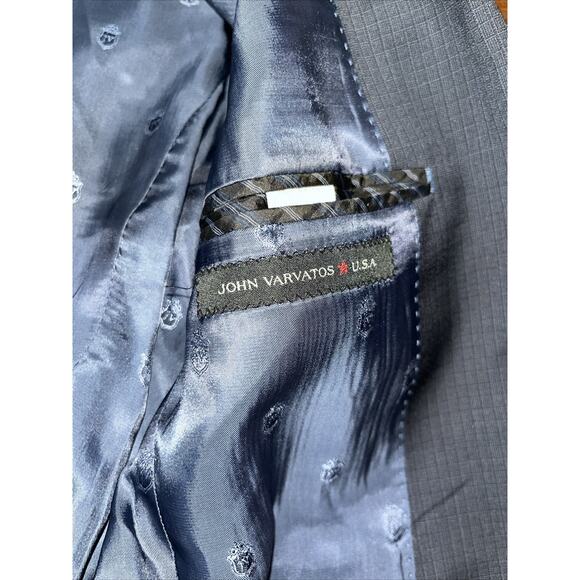 John Varvatos Navy Blue Men's Size‎ 40S Blazer Sportcoat Wool - Picture 5 of 11